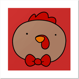 Brown Chicken Face Posters and Art